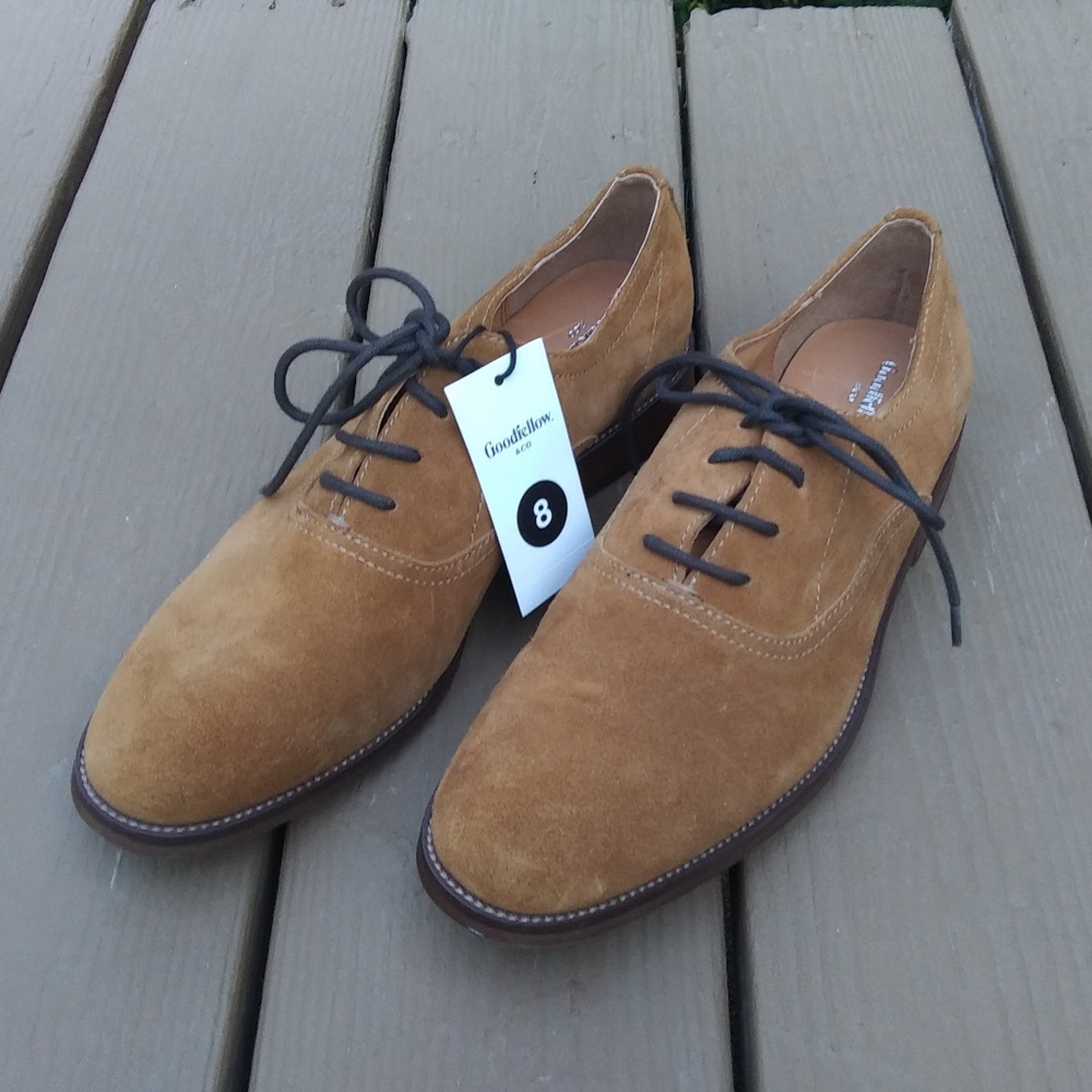 Goodfellow & Co brown real suede shoes siz…